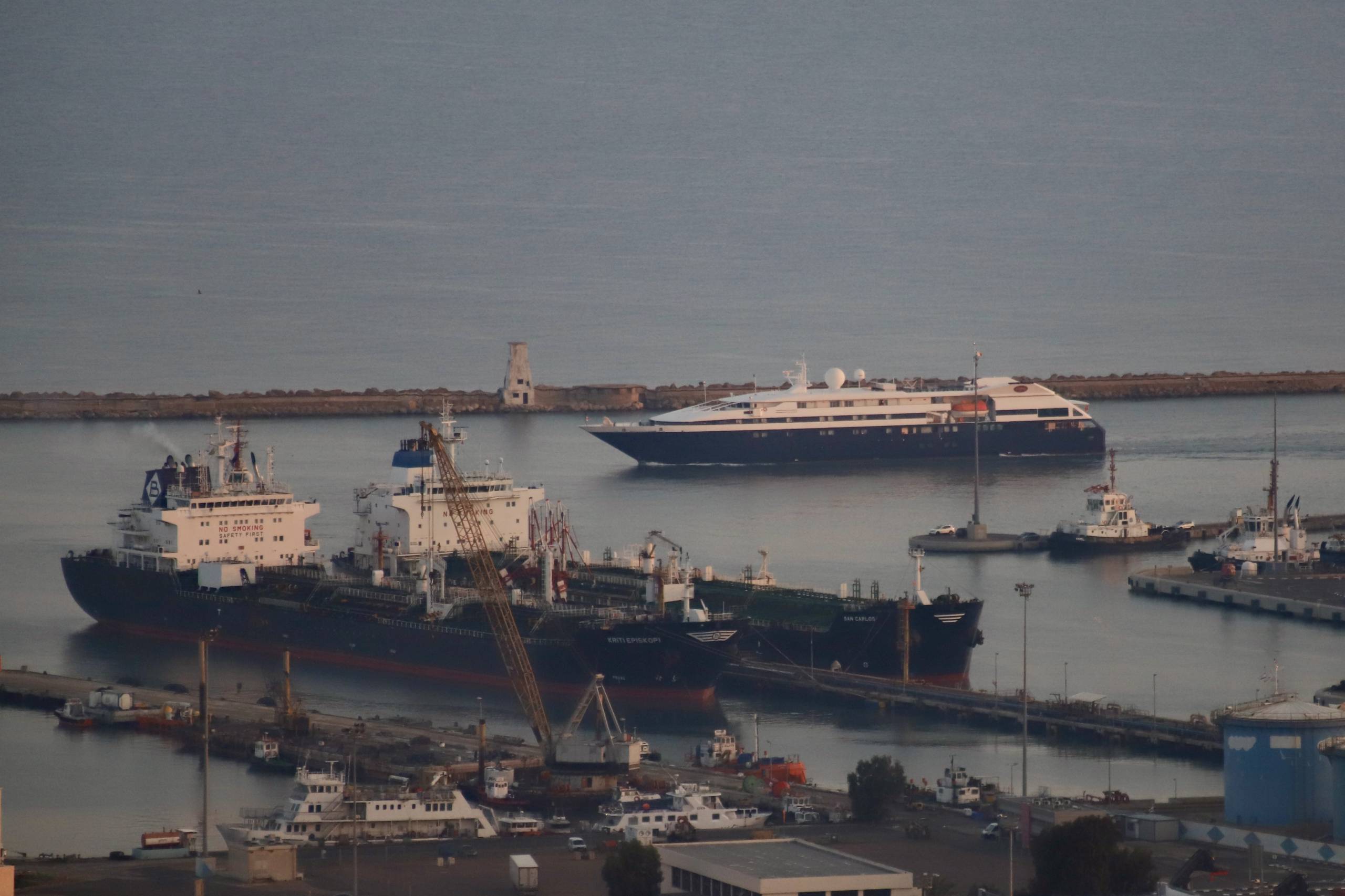 Small Cruise Ship M/V Clio  Arrives to Haifa