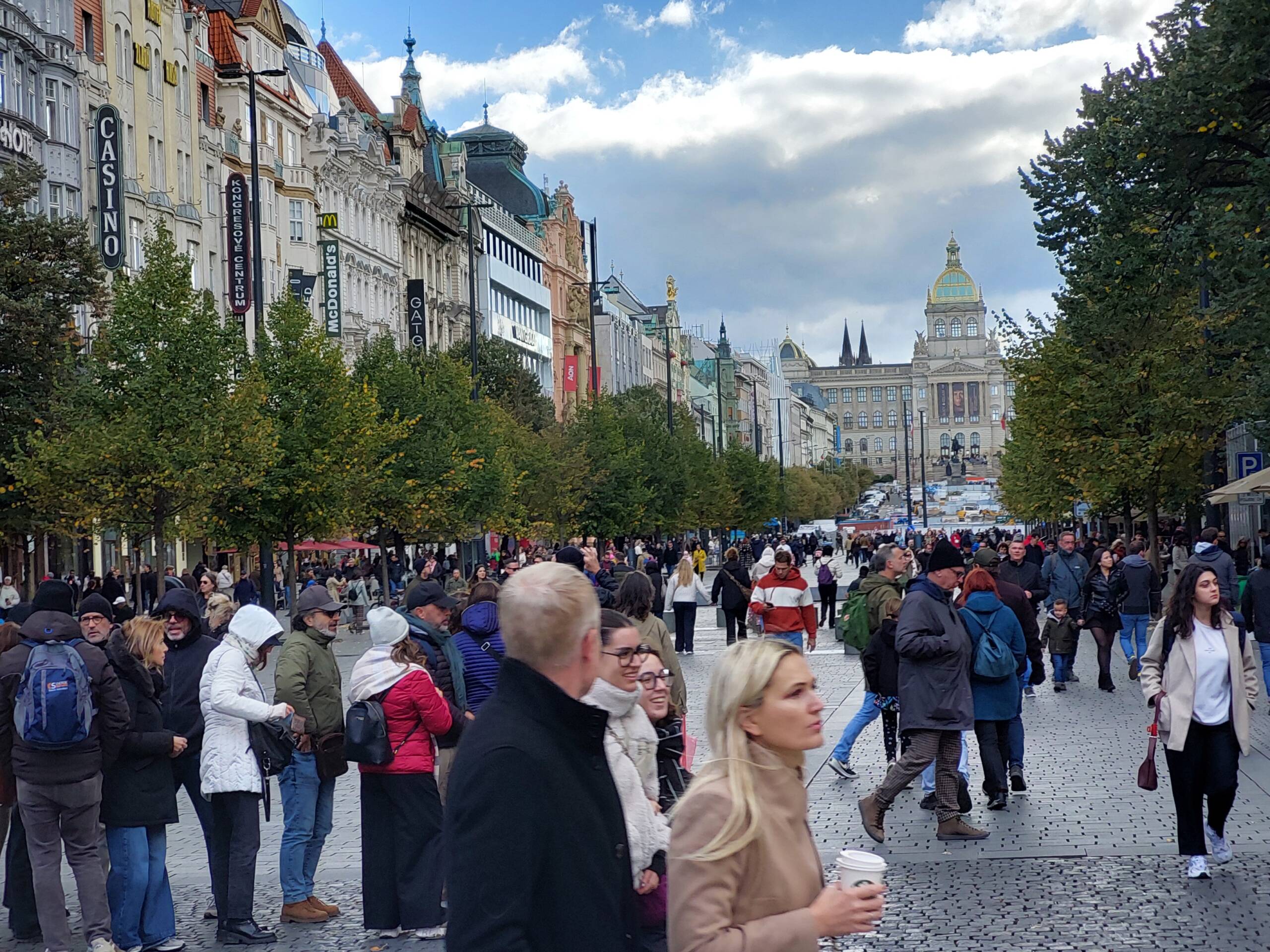 Venceslas Square Seems Endless, It Has Seen a Lot