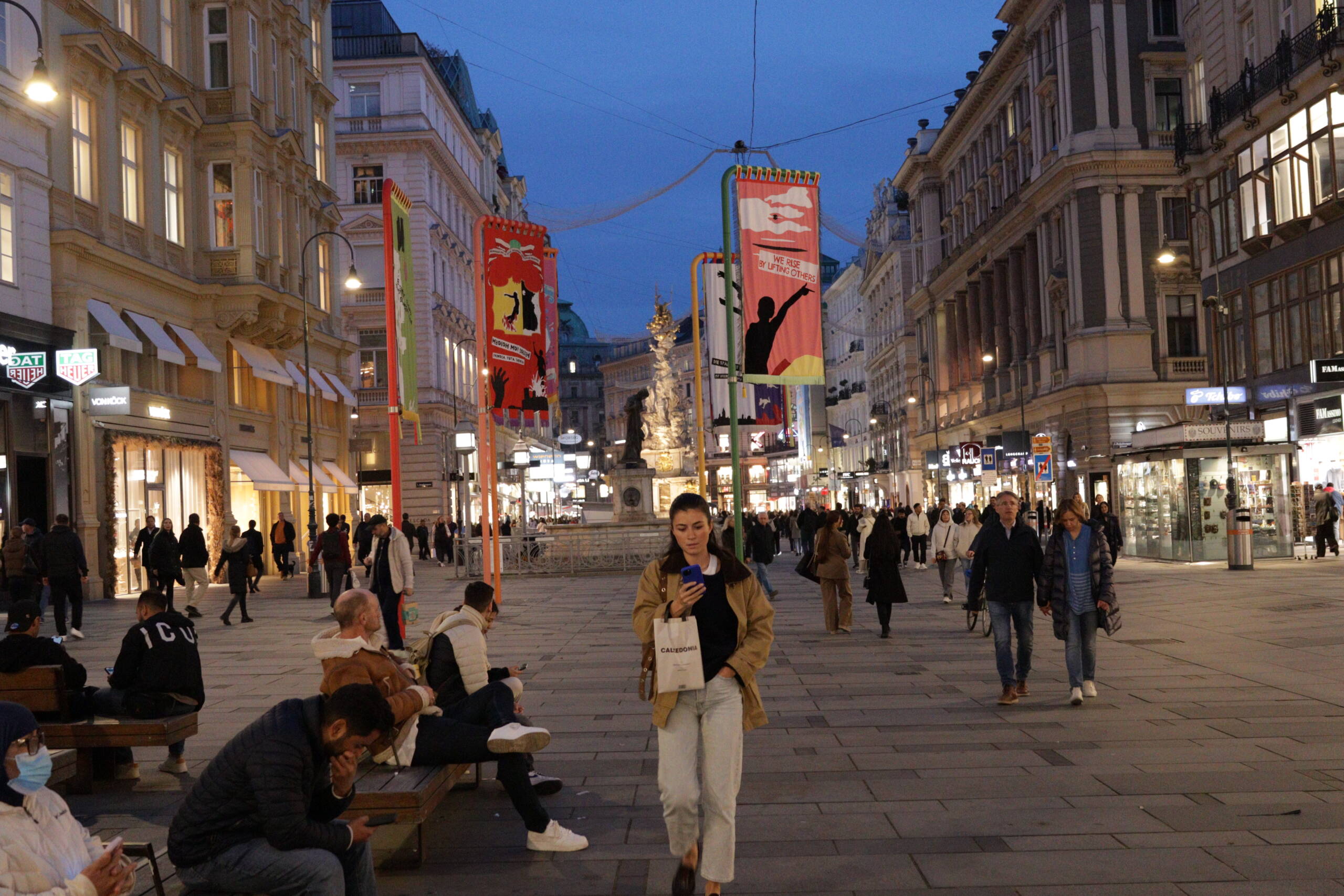 Evening Life on Vienna’s Graben