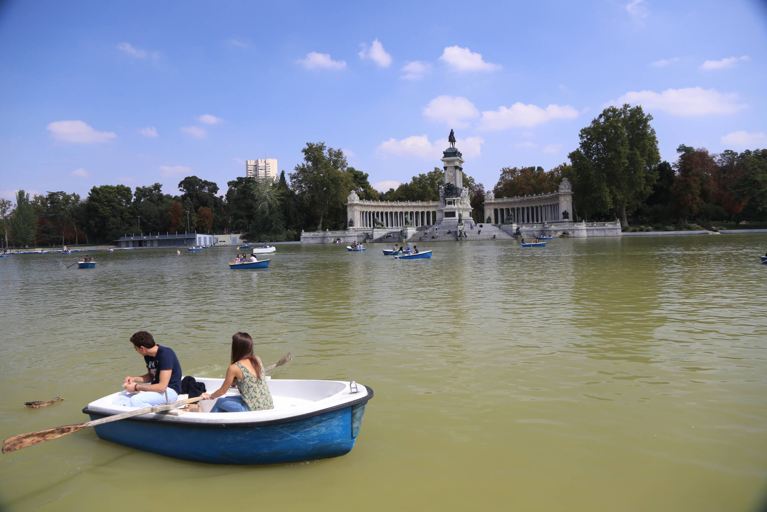 Boating at Retiro Park, Madrid