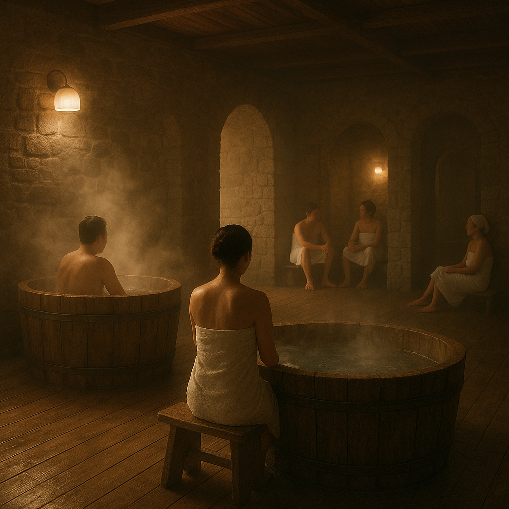Korean Bathhouse, Quiet Warmth and Shared Stillness