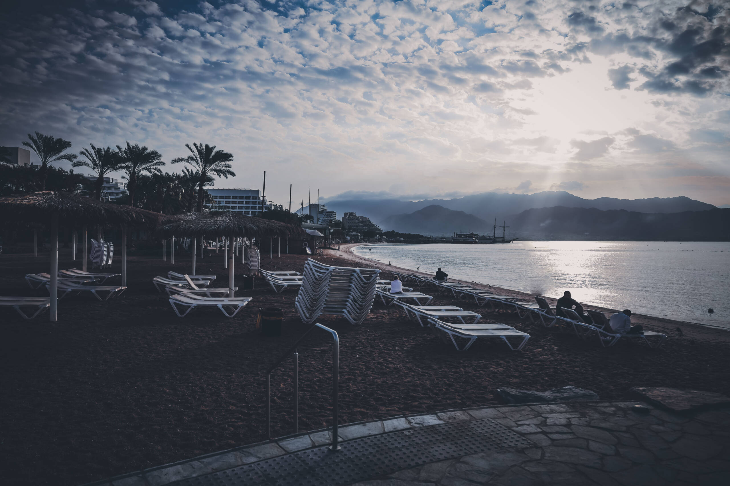 There’s something about early morning on a resort beach