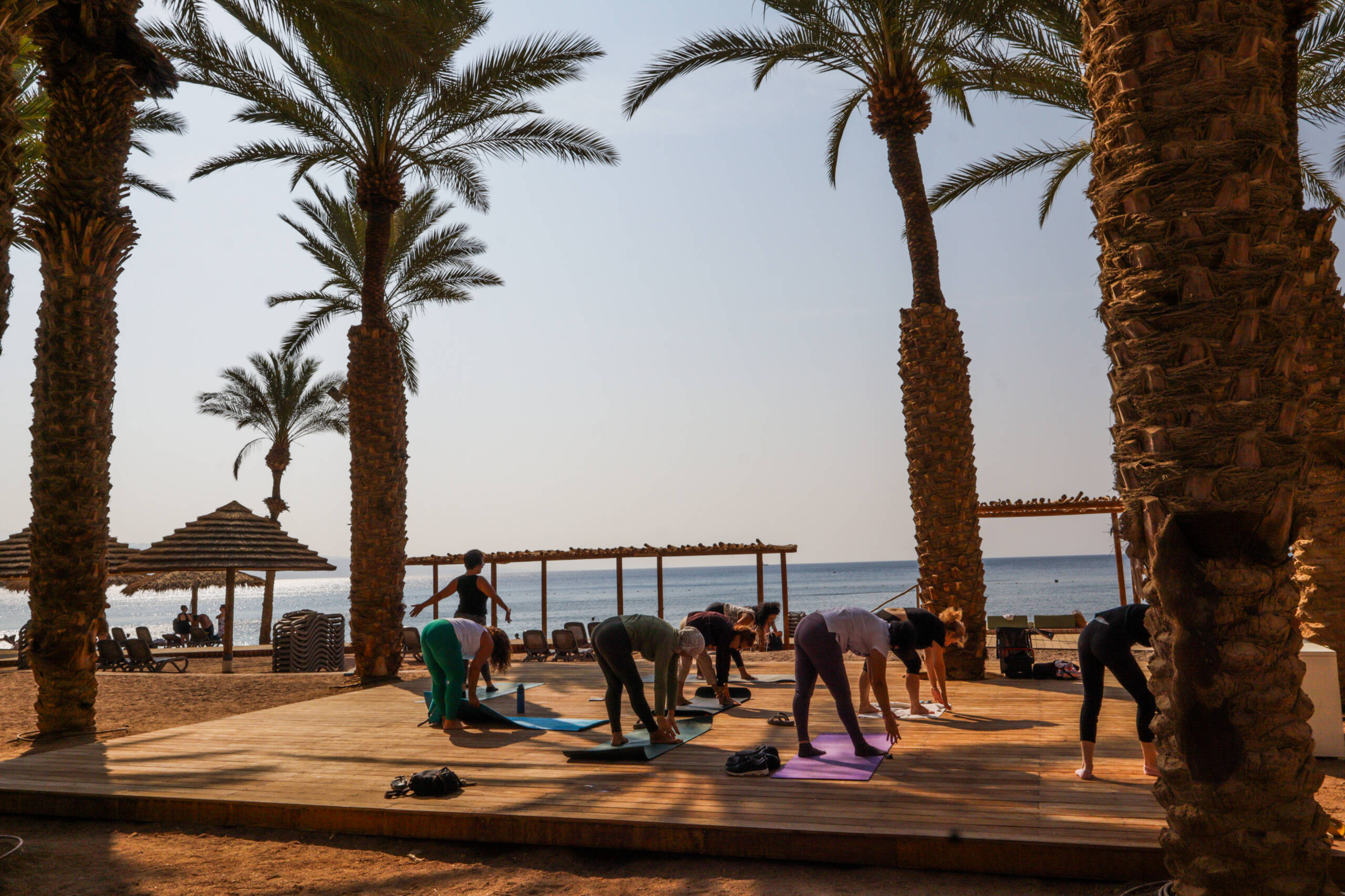Yoga by sea in Eilat